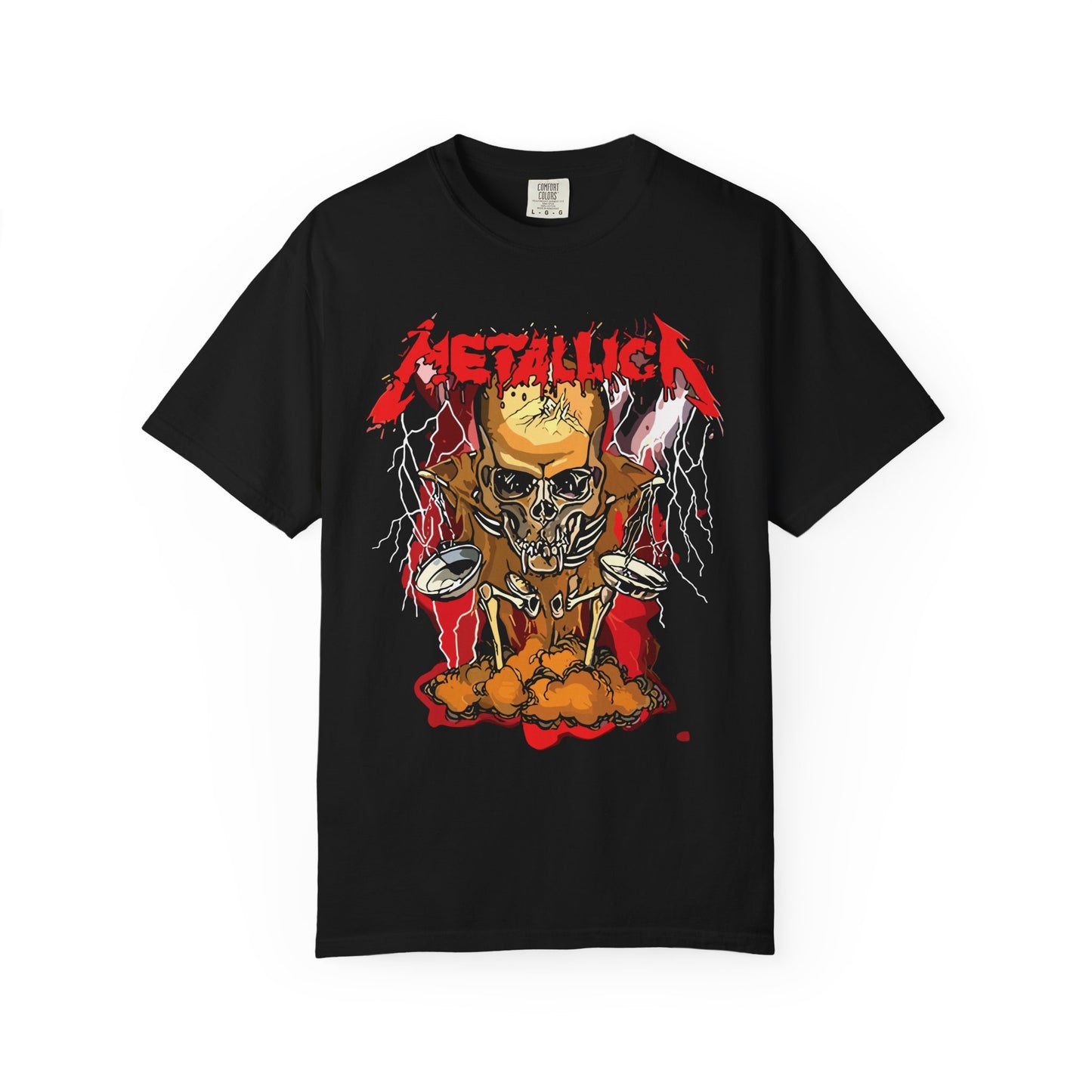 Metallica-Inspired Unisex T-Shirt, Rock Music Tee, Festival Wear, Concert Outfit, Gift for Metal Fans, Graphic Tee