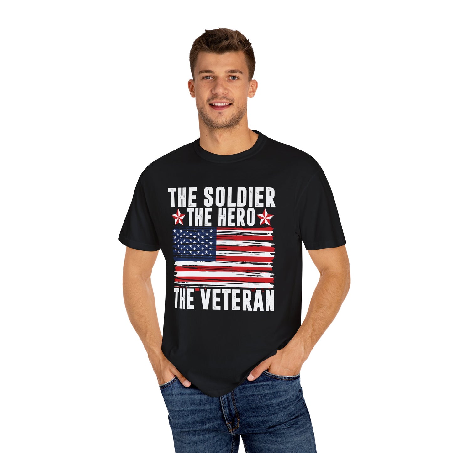 Patriotic Unisex T-Shirt - Honor Veterans, Military Pride Tee, USA Flag Shirt, Independence Day Gift, Comfortable Everyday Wear