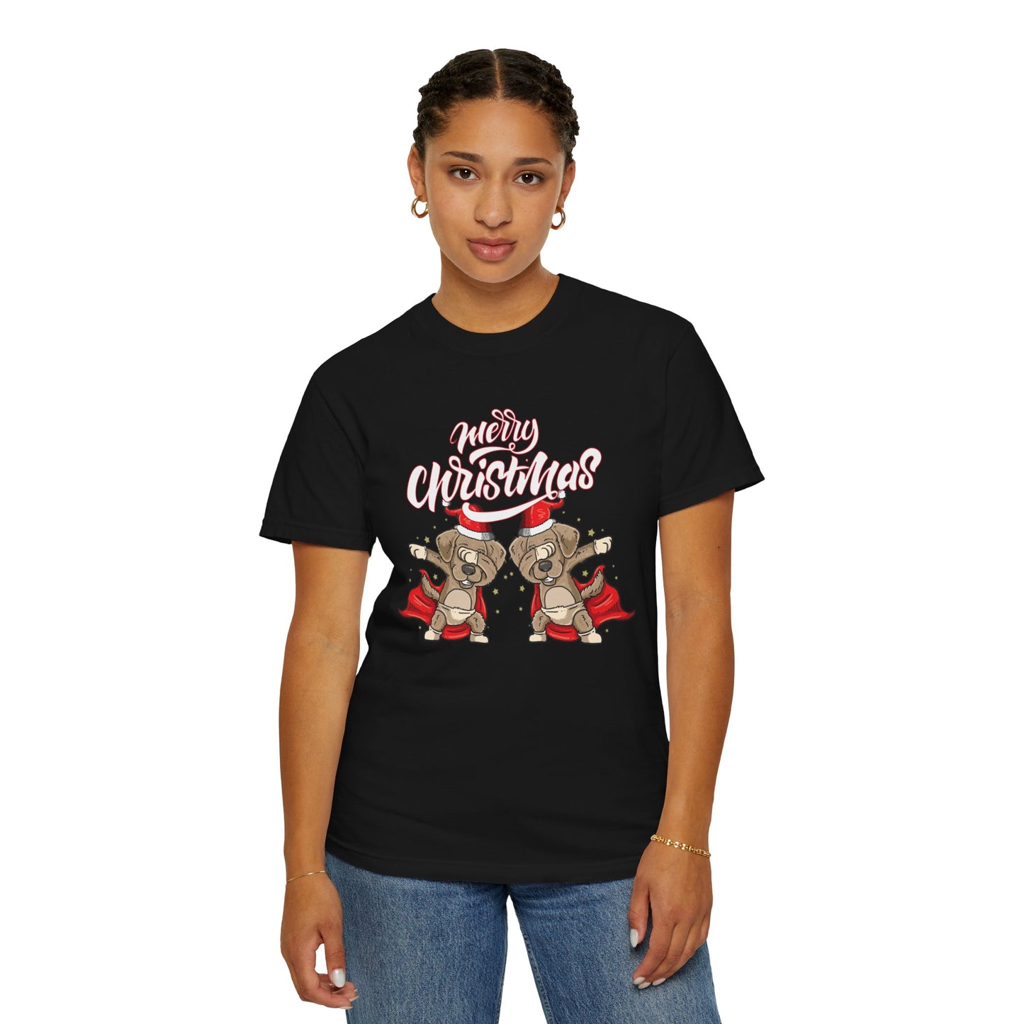 Festive Holiday T-shirt, Funny Christmas Shirt, Cute Teddy Bear Tee, Unisex Gift, Holiday Apparel, Christmas Celebration Wear