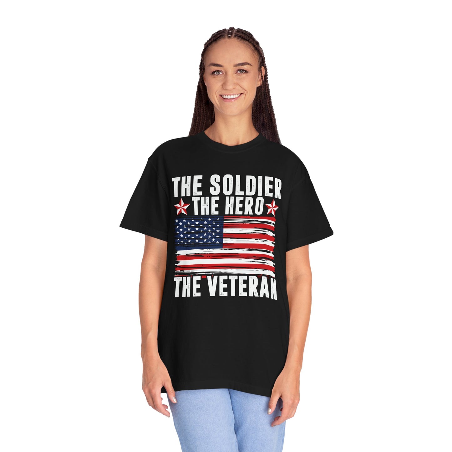 Patriotic Unisex T-Shirt - Honor Veterans, Military Pride Tee, USA Flag Shirt, Independence Day Gift, Comfortable Everyday Wear