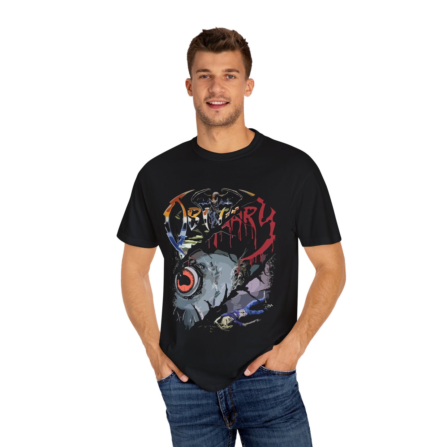 Ordinary Vibes Unisex Garment-Dyed T-shirt, Streetwear Tee, Graphic Shirt, Casual Outfit, Gift for Friends, Unique Style
