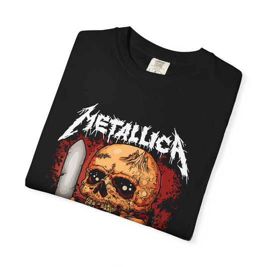 Metallica Skull T-Shirt, Unisex Rock Tee, Music Gift, Concert Apparel, Grunge Style, Casual Wear