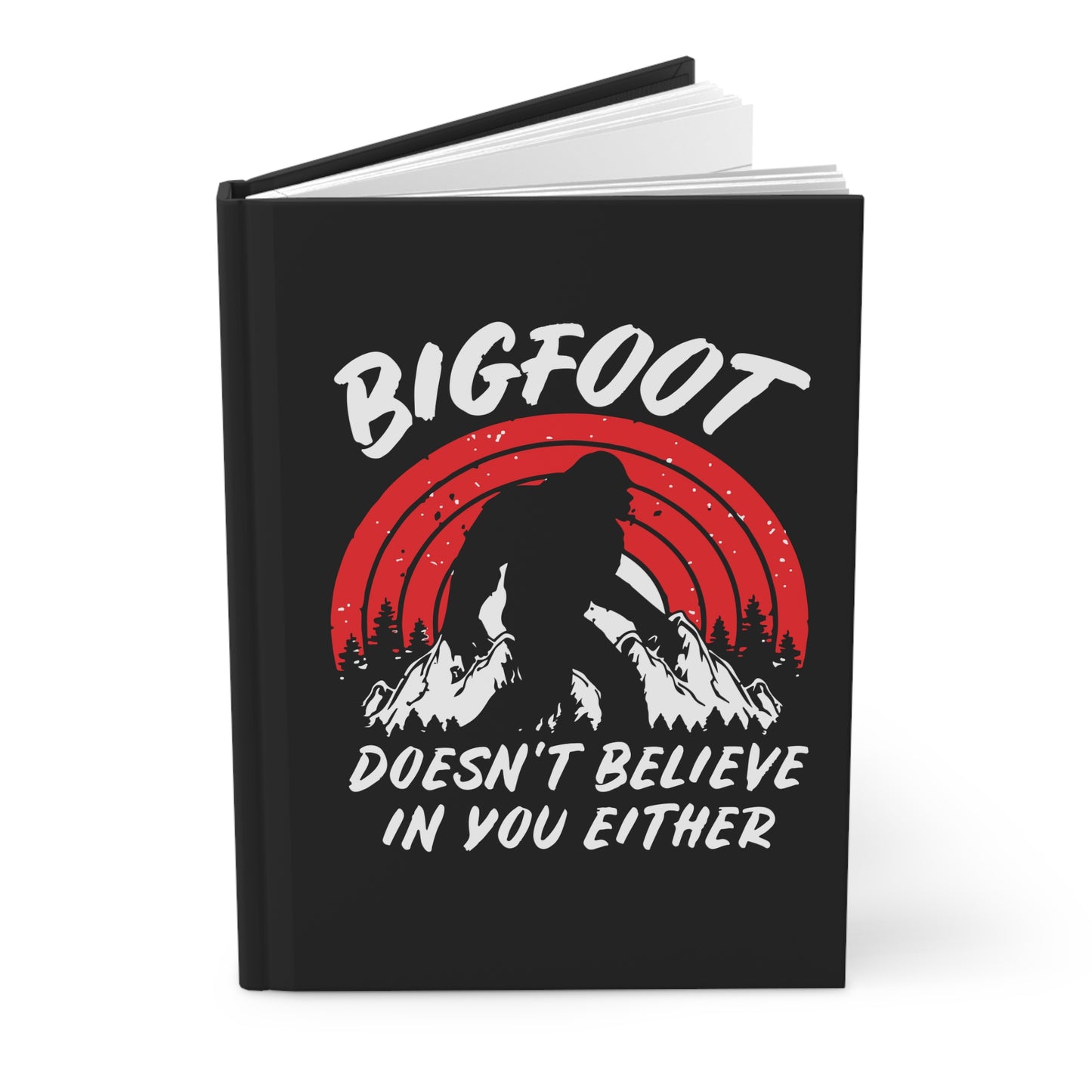 Bigfoot Hardcover Journal | Adventure Log Book, Nature Journal, Gift for Outdoorsy Friends, Funny Writing Notebook, Perfect for Coworkers