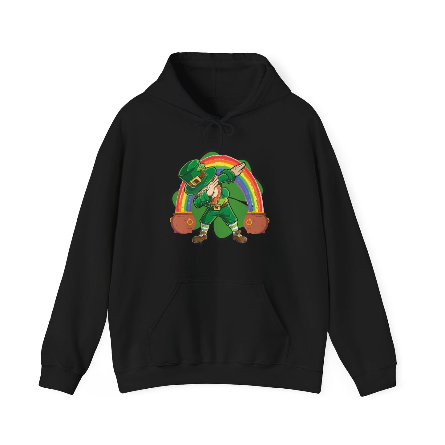 St Patrick's Day Leprechaun Hoodie, Unisex Sweatshirt for Irish Celebration, Cozy Gift, Rainbow Hoodie, Lucky Charm Apparel