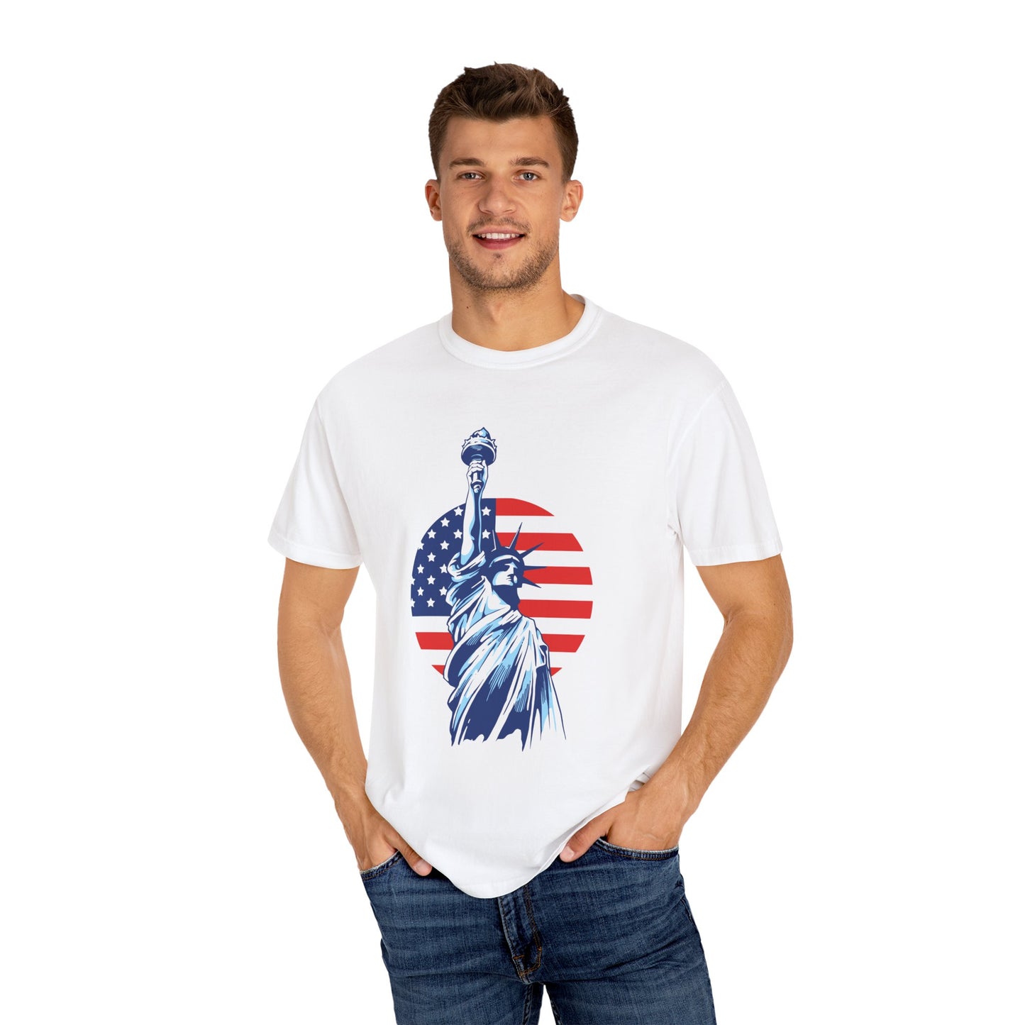 Liberty Graphic Tee | Unisex American Flag Shirt, Independence Day Gift, Patriotic Apparel, Summer T-Shirt