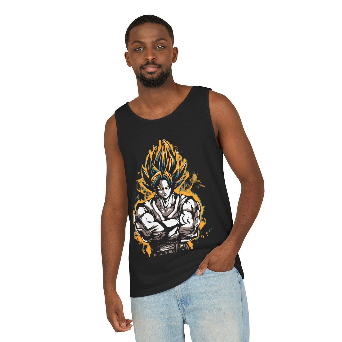 Unisex Dragon Ball Z Tank Top, Anime Apparel, Summer Top, Gift for Fans, Gym Wear, Beach Outfit, Festival Clothing