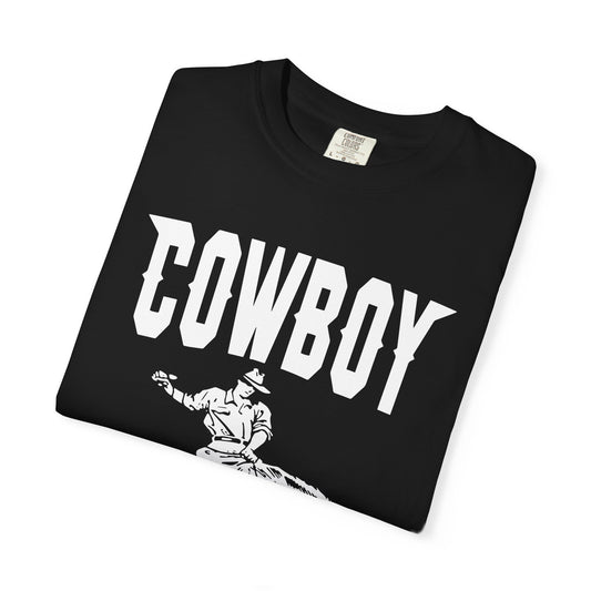 Cowboy Graphic Tee, Vintage Western Style, Unisex T-shirt, Casual Outfit, Rodeo Enthusiast Shirt, Gift for Cowgirls and Cowboys
