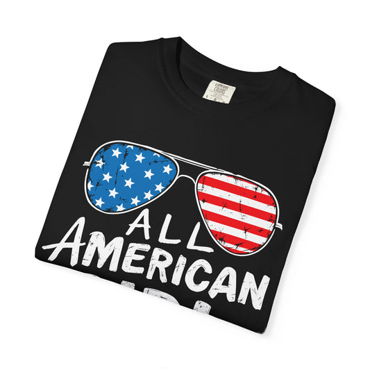 All American Girl T-Shirt, Vintage Graphic Tee, Patriotic Apparel, Summer Tops, Independence Day Gift, USA Fashion