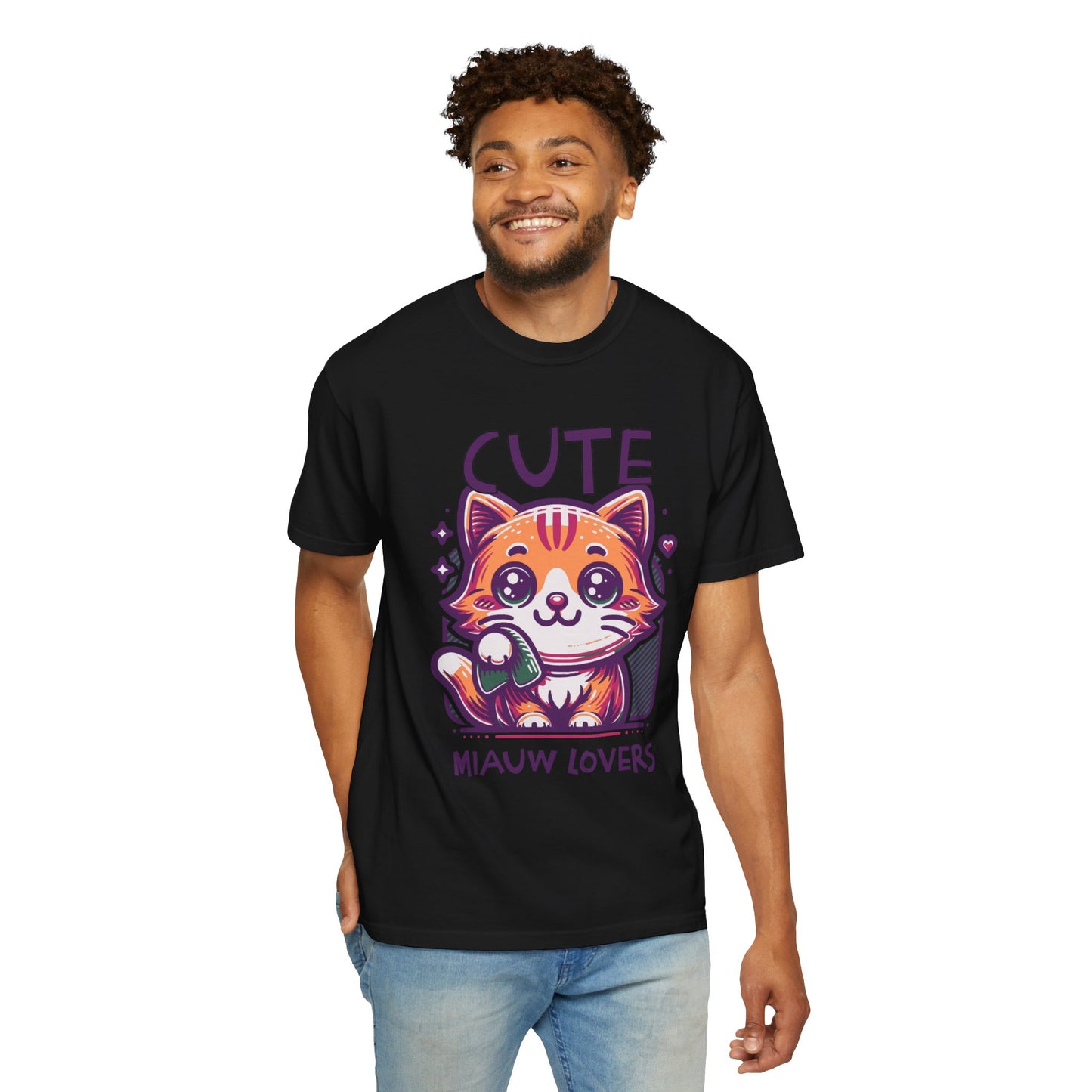 Cute Cat T-Shirt for Miauw Lovers | Adorable Gift for Cat Lovers, Casual Wear, Animal Lover Apparel, Fun Gift Idea, Everyday Tee