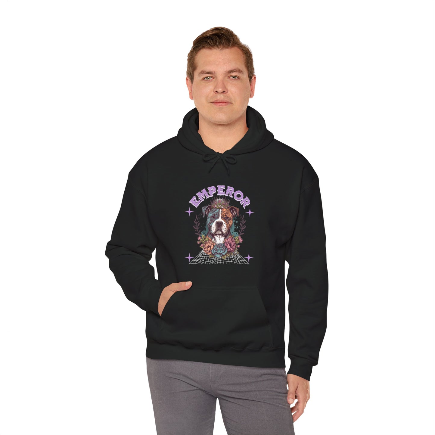 Emperor Dog Sweatshirt, Cozy Pet Lover Gift, Cute Animal Hoodie, Perfect for Dog Owners, Fun Casual Wear, Birthday Gift Idea