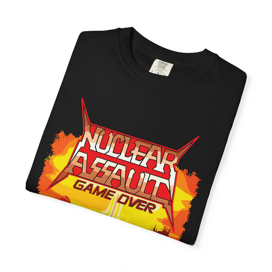 Nuclear Assault Game Over Unisex T-Shirt, Gamer Shirt, Retro Video Game, Geek Fashion, Cool Graphic Tee, Gift for Gamers