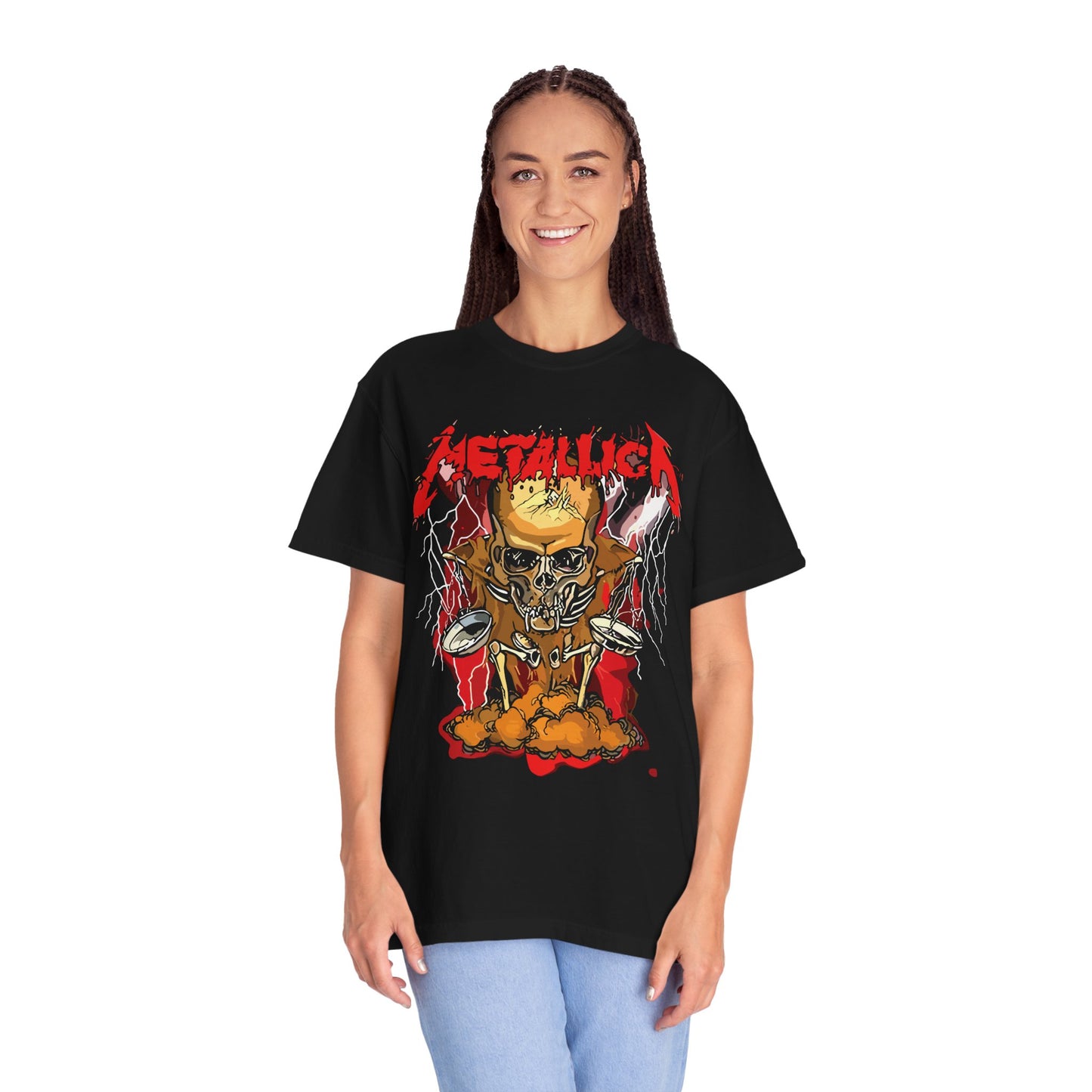 Metallica-Inspired Unisex T-Shirt, Rock Music Tee, Festival Wear, Concert Outfit, Gift for Metal Fans, Graphic Tee