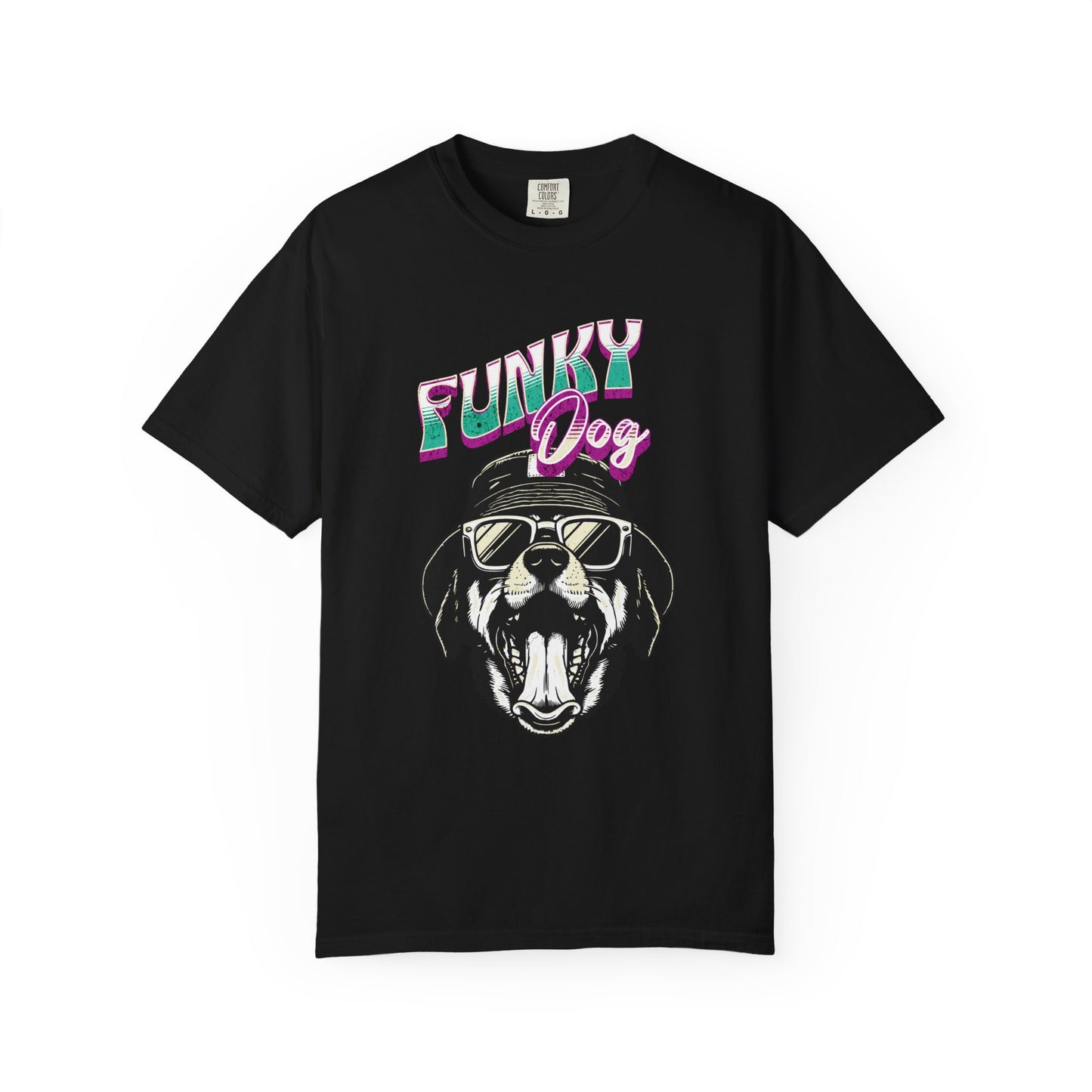 Funky Dog Graphic Tee, Unisex T-shirt, Casual Wear, Gifts for Dog Lovers, Summer Fashion, Trendy Pet Shirt