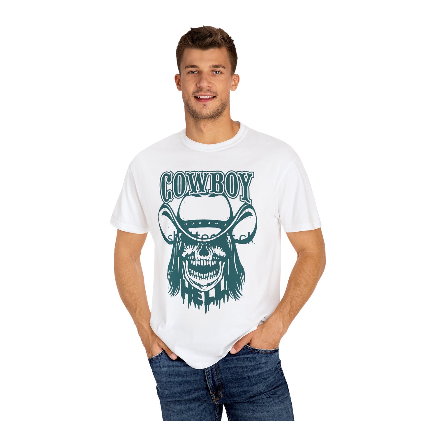 Cowboy Graphic T-shirt, Vintage Western Tee, Unisex Country Shirt, Casual Summer Wear, Perfect for Rodeos and Festivals