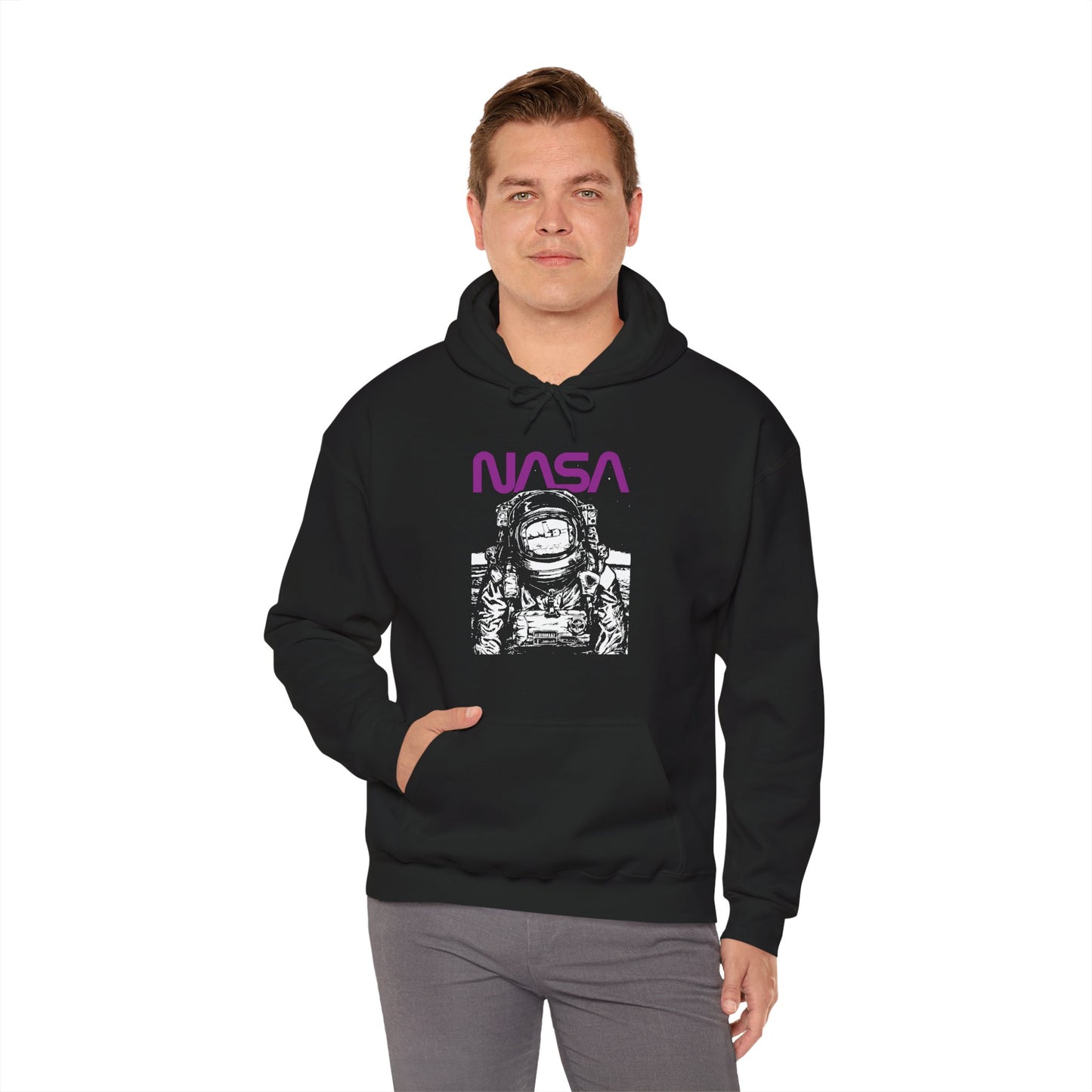 NASA Astronaut Hoodie, Unisex Space Sweatshirt, Cozy Gift for Space Lovers, Cool Casual Wear, Astronomy Enthusiast Apparel