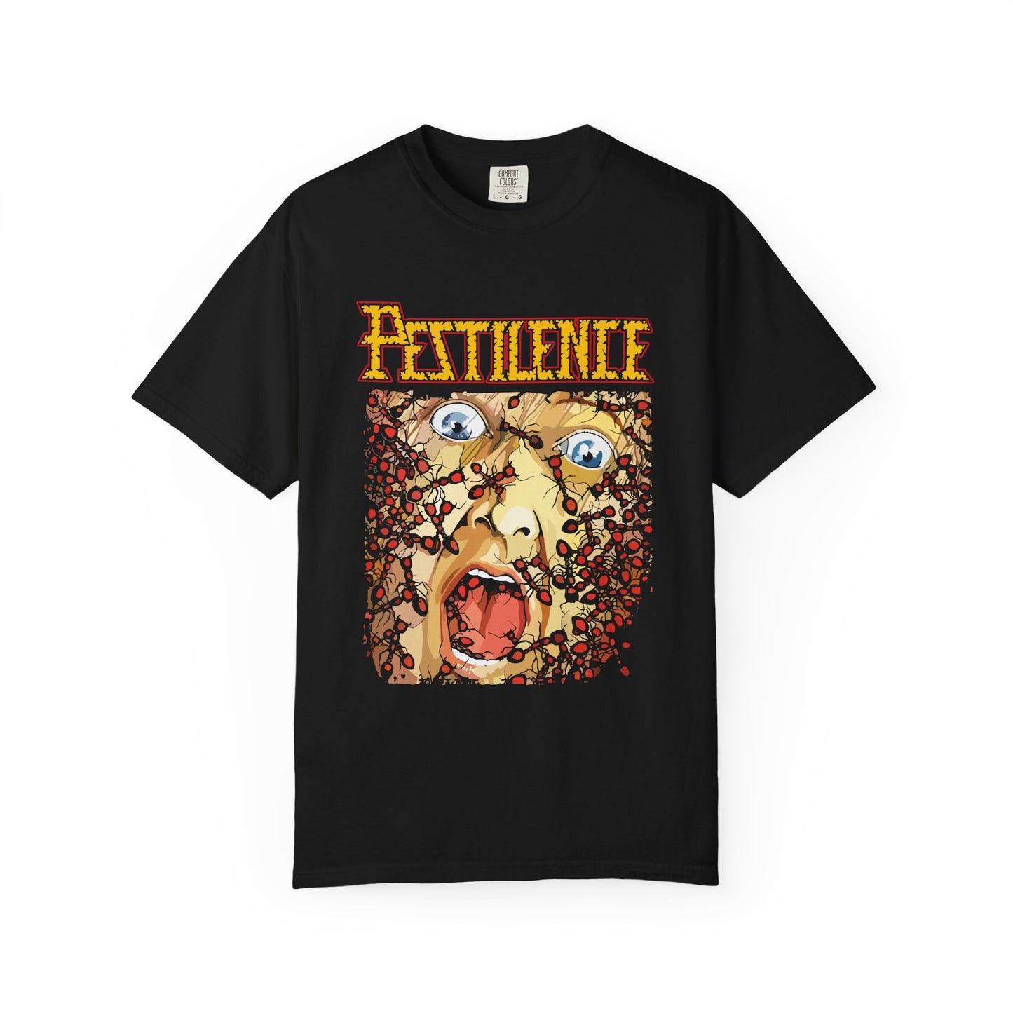 Pestilence Graphic T-Shirt, Unisex Band Tee, Vintage-style T-shirt, Perfect for Concerts, Halloween Wear, Gifts for Music Lovers