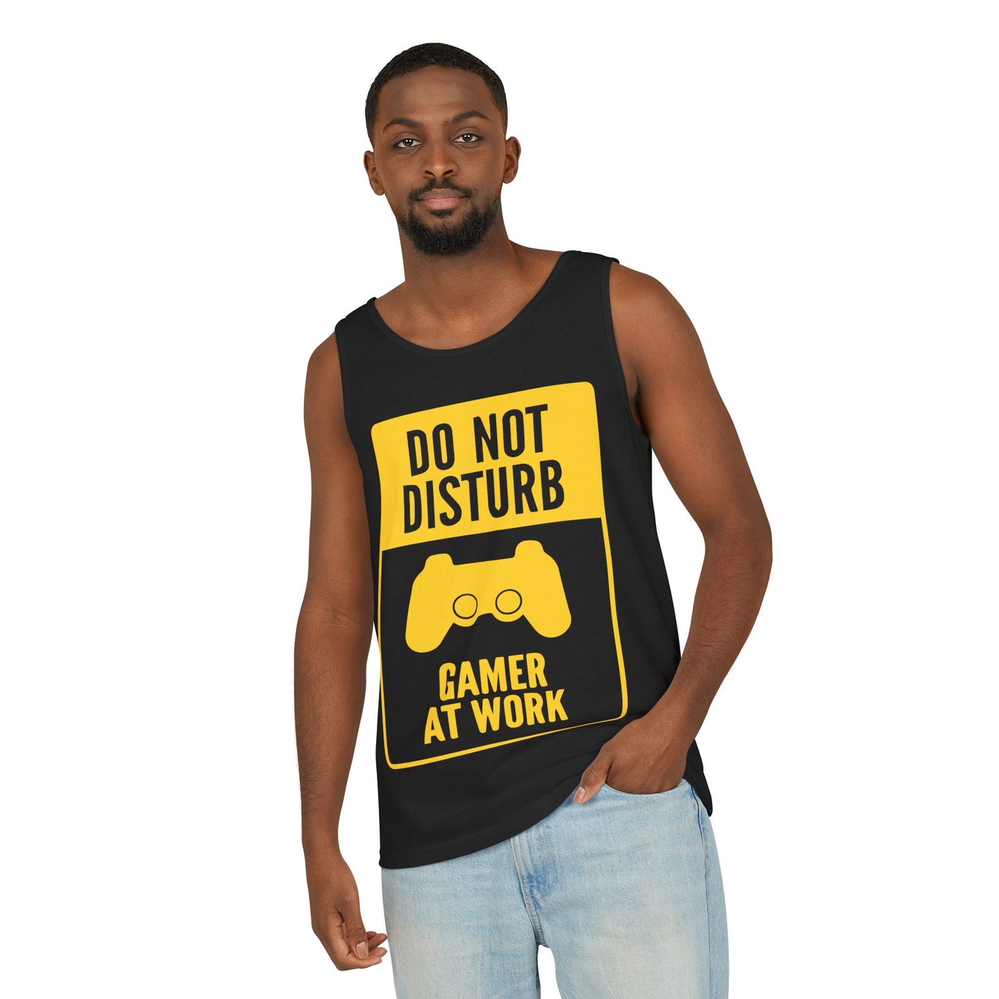 Do Not Disturb Gamer Tank Top | Gamer Gift, Unisex Tank, Gaming Apparel, Birthday Gift, Relaxed Fit, Gamer at Work
