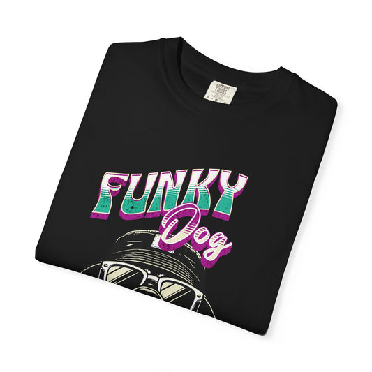 Funky Dog Graphic Tee, Unisex T-shirt, Casual Wear, Gifts for Dog Lovers, Summer Fashion, Trendy Pet Shirt