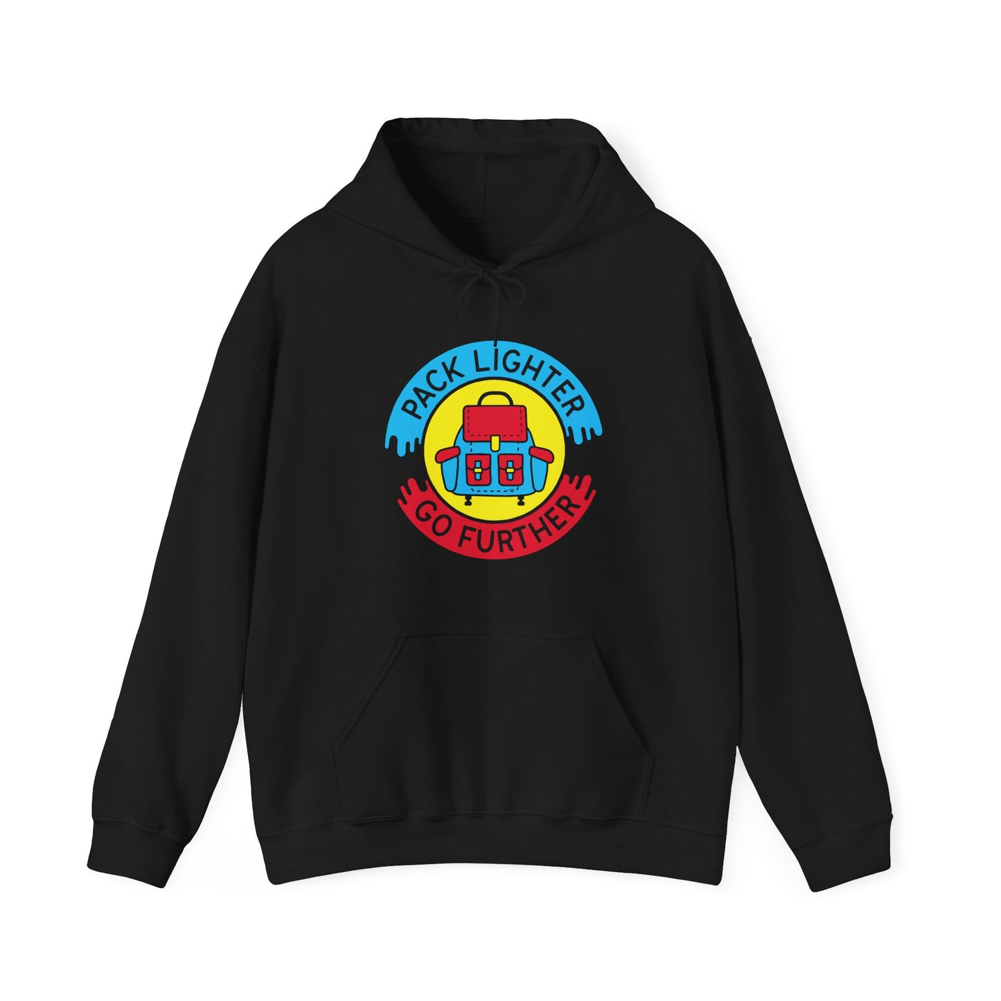 Adventure-Inspired Hoodie: Pack Lighter Go Further, Travel Sweatshirt, Outdoor Gear, Hiking Apparel, Gift for Travel Lovers