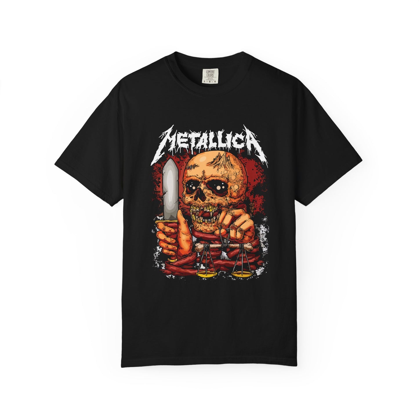 Metallica Skull T-Shirt, Unisex Rock Tee, Music Gift, Concert Apparel, Grunge Style, Casual Wear