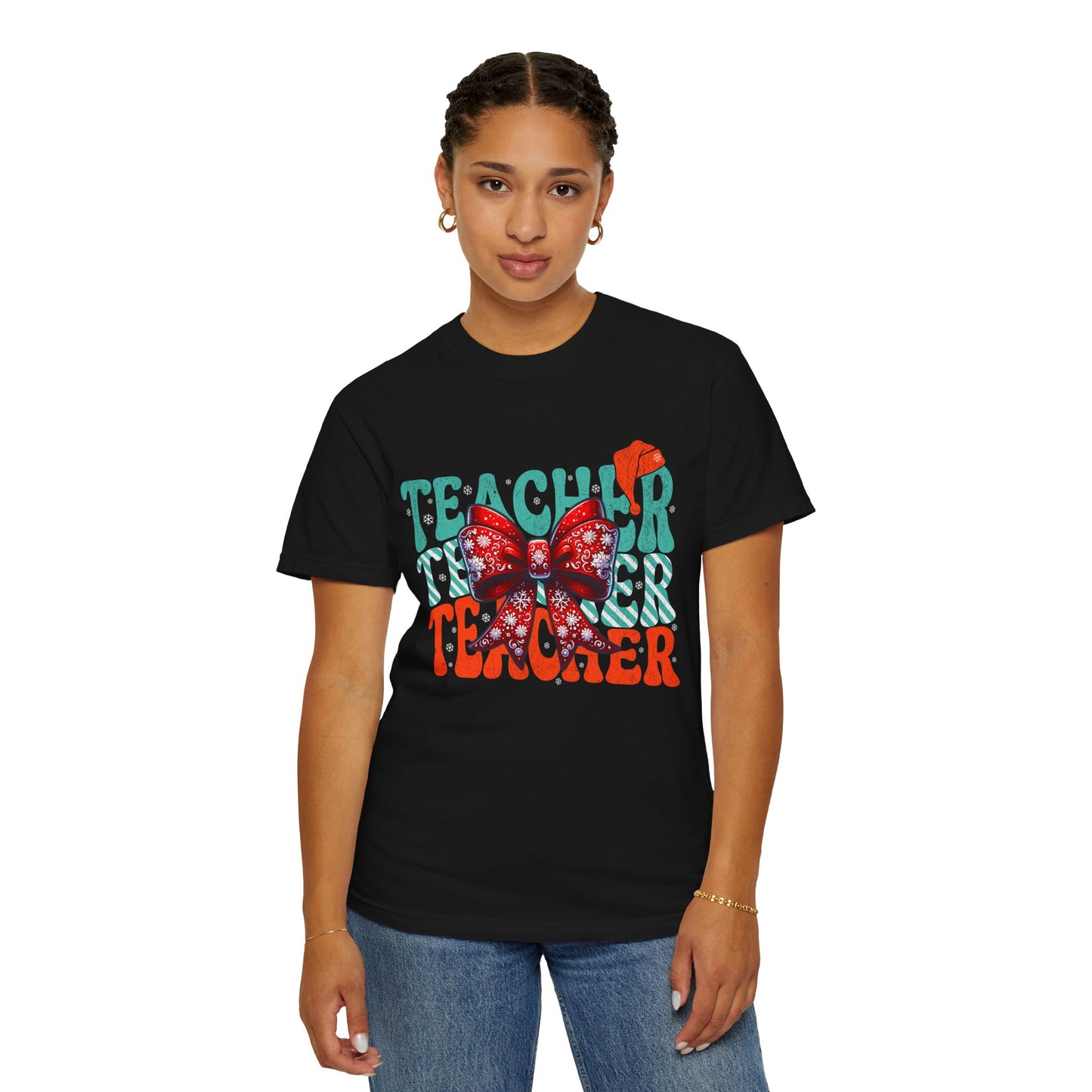 Festive Teacher T-Shirt, Perfect Gift for Educators, Back to School, Teacher Appreciation, Holiday Celebrations, Classroom Style