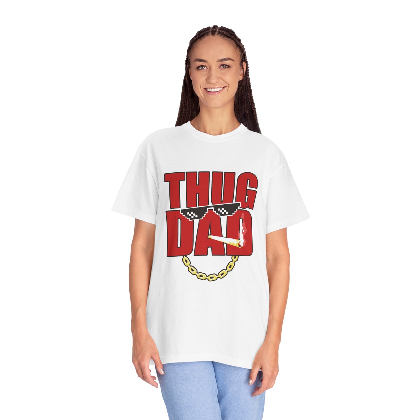 Thug Dad Tee - Cool Unisex T-Shirt for Father's Day, Gift for Dad, Casual Style, Dad Humor Shirt, Trendy Graphic Tee