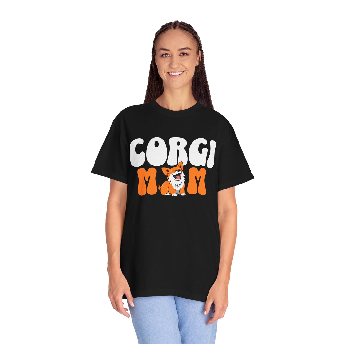 Corgi Mom T-Shirt, Dog Lover Gift, Pet Parent Apparel, Cute Corgi Tee, Unisex Dog T-shirt