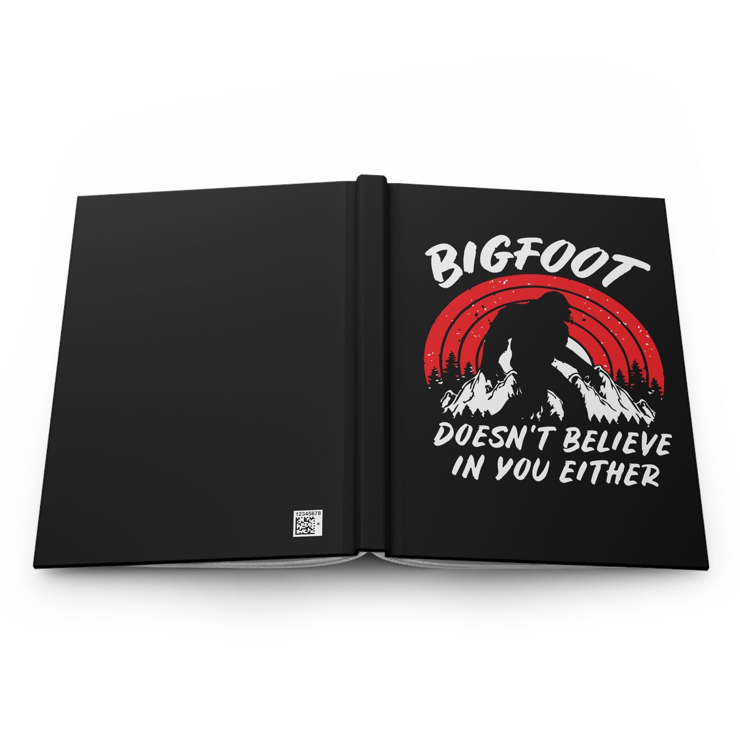 Bigfoot Hardcover Journal | Adventure Log Book, Nature Journal, Gift for Outdoorsy Friends, Funny Writing Notebook, Perfect for Coworkers