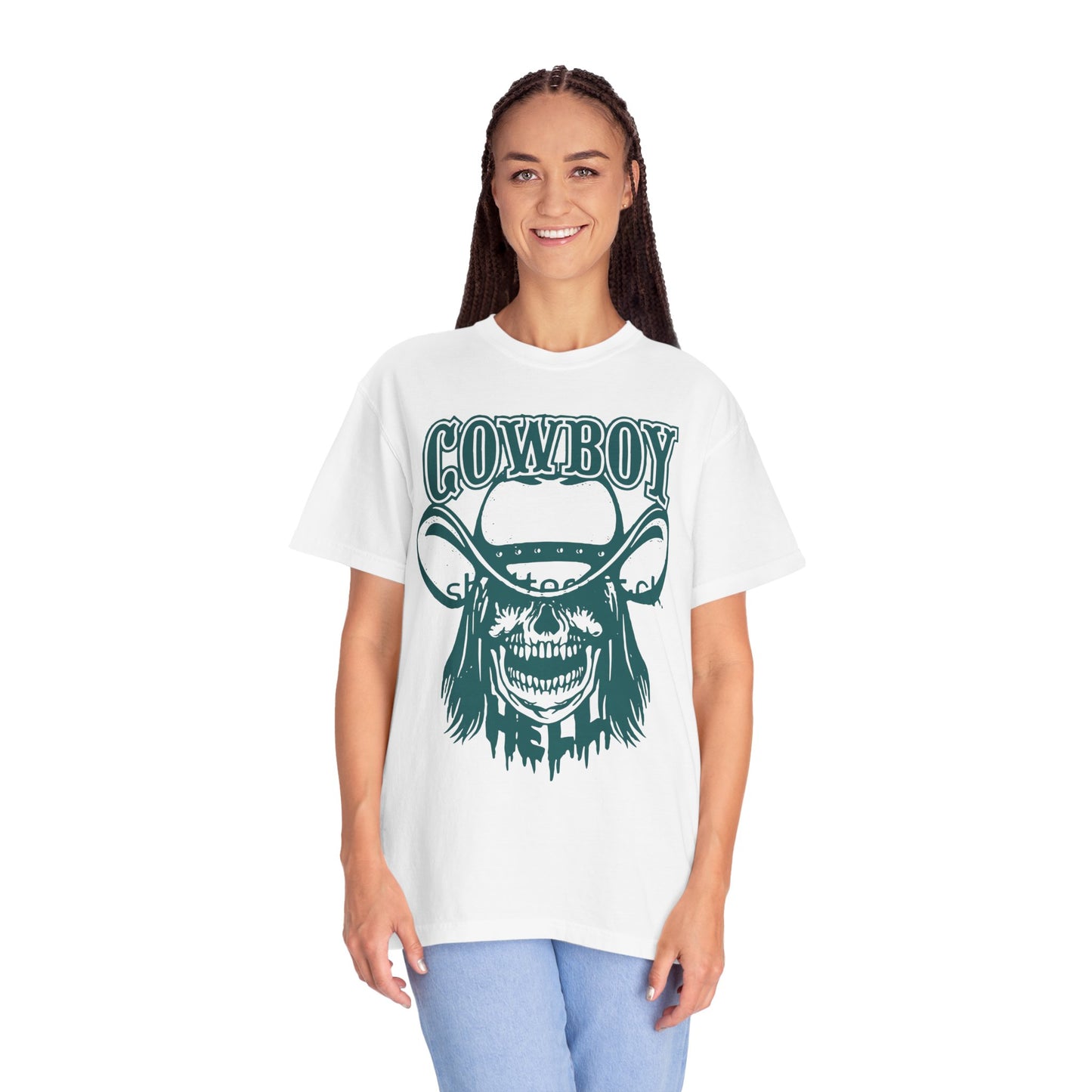Cowboy Graphic T-shirt, Vintage Western Tee, Unisex Country Shirt, Casual Summer Wear, Perfect for Rodeos and Festivals