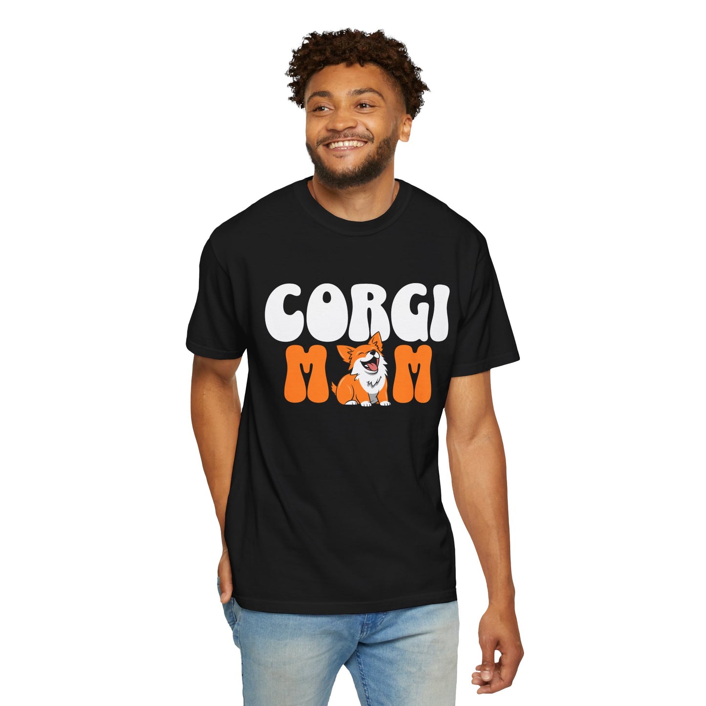 Corgi Mom T-Shirt, Dog Lover Gift, Pet Parent Apparel, Cute Corgi Tee, Unisex Dog T-shirt