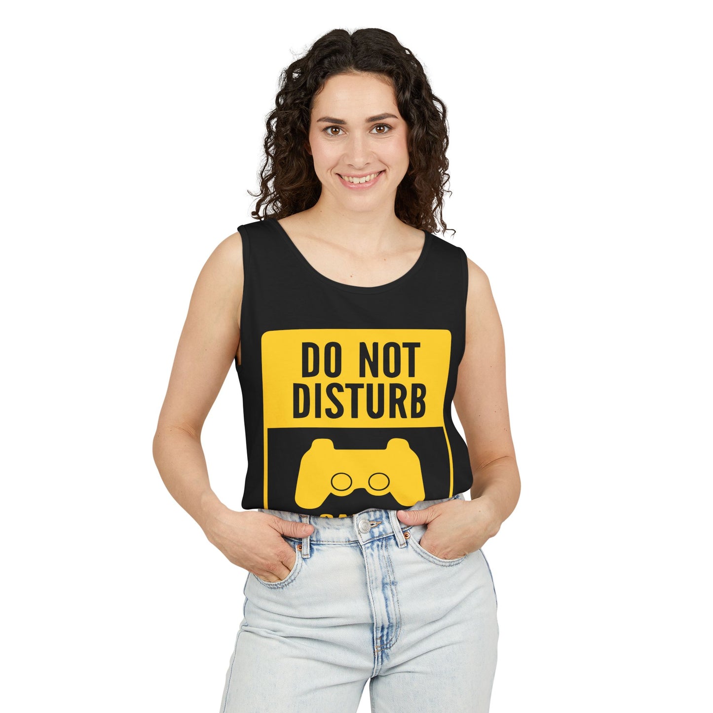 Do Not Disturb Gamer Tank Top | Gamer Gift, Unisex Tank, Gaming Apparel, Birthday Gift, Relaxed Fit, Gamer at Work