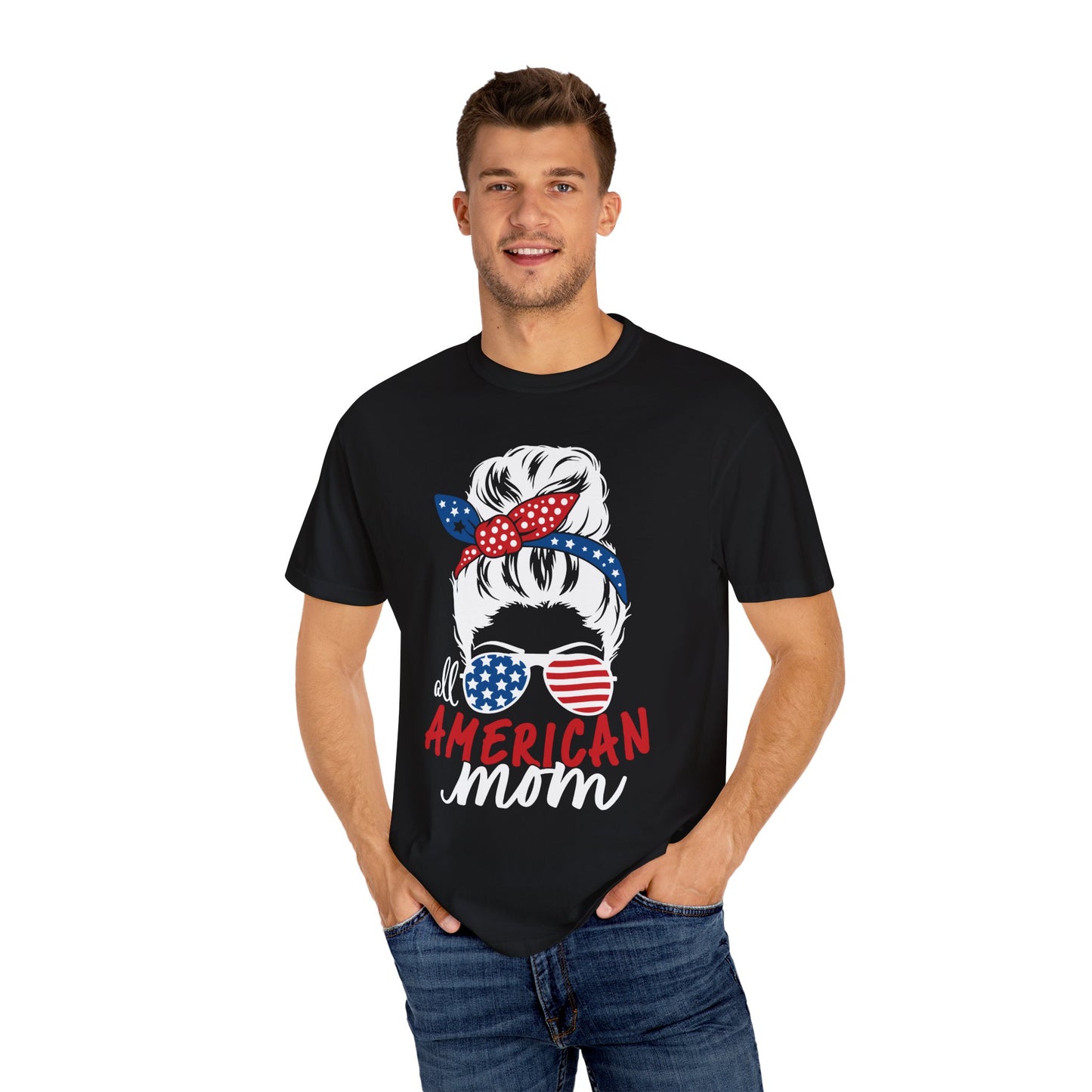 Patriotic Drip Graphic T-Shirt - Unisex, Casual Wear, Independence Day, Gift for Veterans, Trendy Fashion
