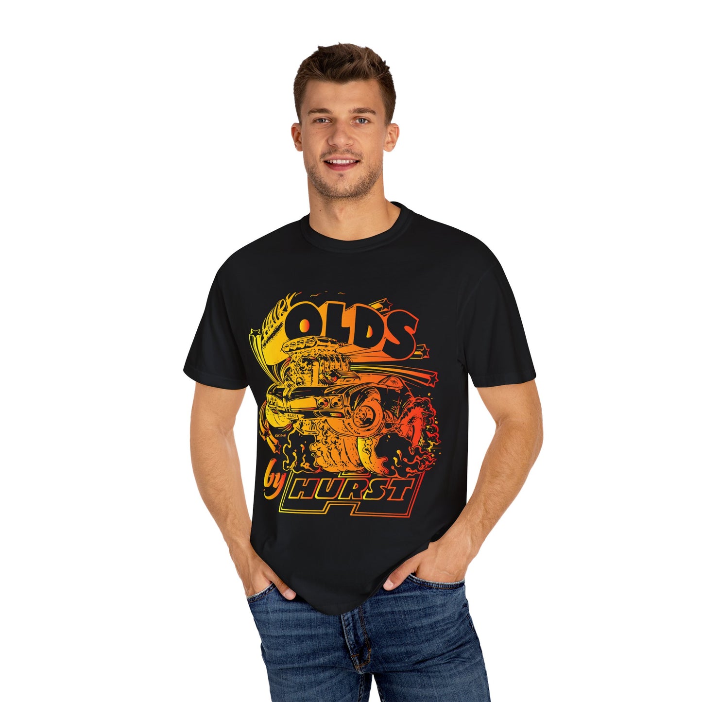 Vintage Car Enthusiast Tee, Unisex Graphic T-Shirt, Retro Oldsmobile Shirt, Classic Car Apparel, Gift for Car Lovers