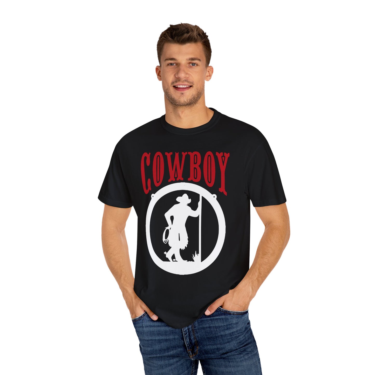Cowboy Graphic T-Shirt | Unisex Western Wear, Casual Outfit, Gift for Cowpoke Lovers, Rodeo Apparel, Birthday Gift