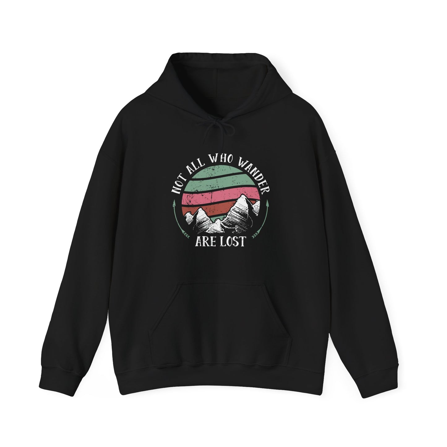 Adventurous Travel Hoodie - Not All Who Wander Are Lost Sweatshirt, Cozy Gift for Hikers, Exploration Apparel, Outdoor Adventure Gear