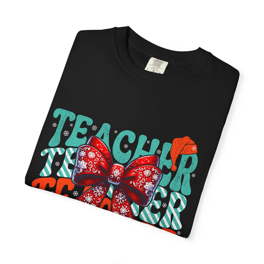 Festive Teacher T-Shirt, Perfect Gift for Educators, Back to School, Teacher Appreciation, Holiday Celebrations, Classroom Style