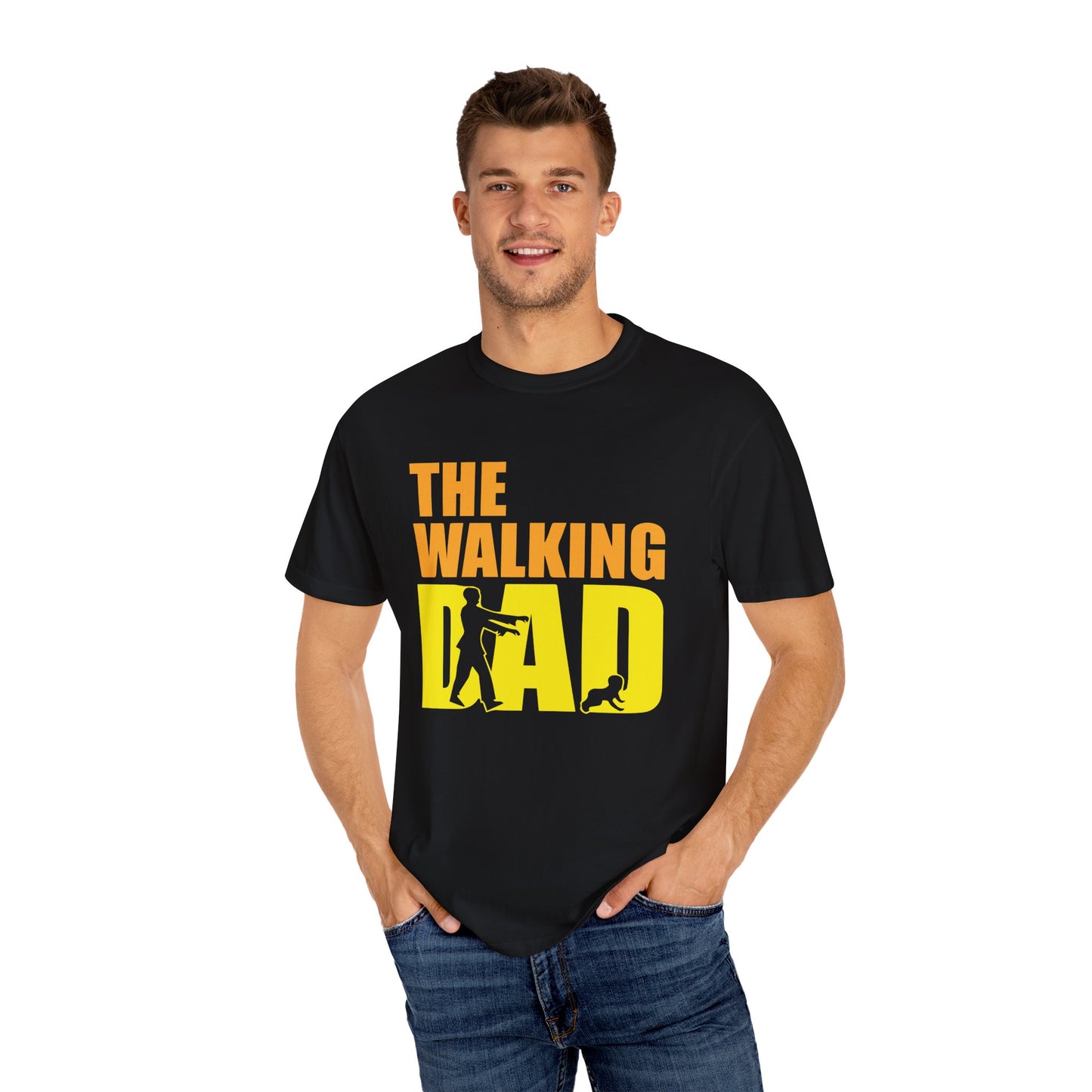 The Walking Dad T-Shirt, Father's Day Gift, Funny Dad Tee, Unisex Garment-Dyed Shirt, Casual Wear for Dads