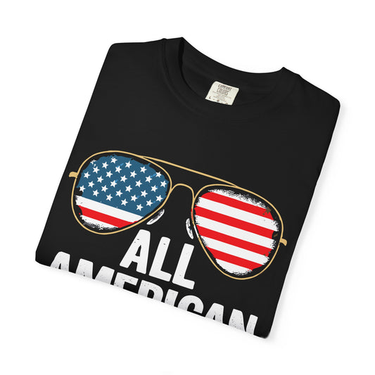 All American Mom T-Shirt | Patriotic Tee, 4th of July Gift, Independence Day Celebration, Casual Wear, Family Reunion Shirt