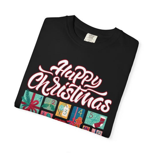 Happy Christmas Unisex T-Shirt, Holiday Gift, Festive Wear, Christmas Apparel, Cozy Family Tee, Seasonal Shirt
