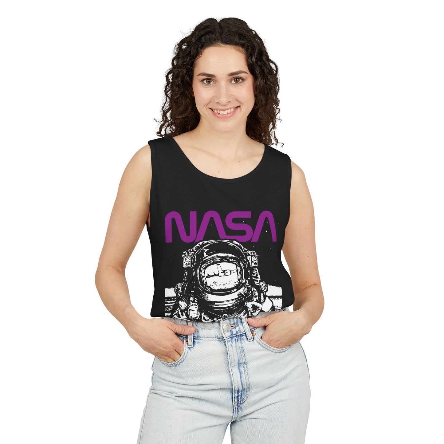 NASA Astronaut Tank Top, Vintage Space Shirt, Gift for Space Lovers, Unisex Summer Wear, Cool Graphic Tee
