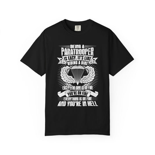 Unisex Paratrooper T-Shirt, Military Humor Tee, Gift for Veterans, Casual Wear, Outdoor Adventure Shirt, Birthday Present