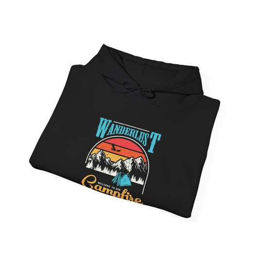 Cozy Campfire Hooded Sweatshirt - Perfect for Adventures, Camping, Bonfires, Outdoor Activities, Gifts for Nature Lovers