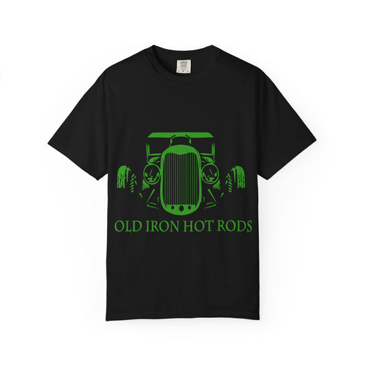 Vintage Car Enthusiast T-Shirt - Old Iron Hot Rods, Unisex Tee, Classic Car Gift, Automotive Apparel, Car Show Outfit, Retro Style