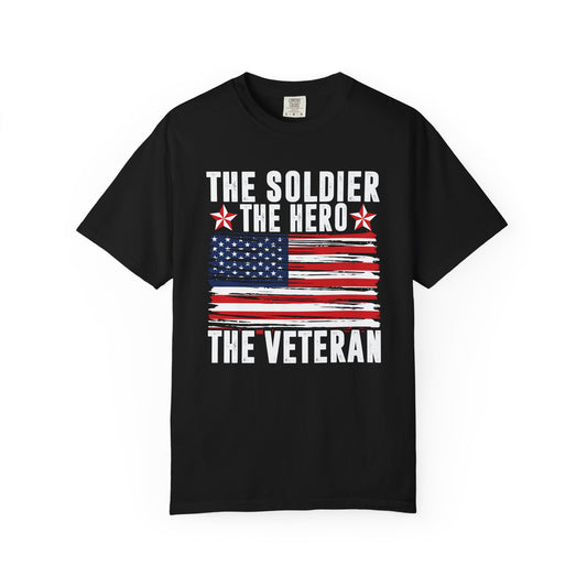 Patriotic Unisex T-Shirt - Honor Veterans, Military Pride Tee, USA Flag Shirt, Independence Day Gift, Comfortable Everyday Wear