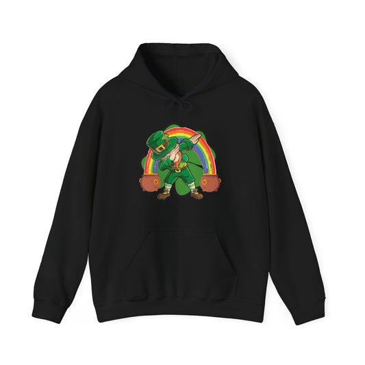 St Patrick's Day Leprechaun Hoodie, Unisex Sweatshirt for Irish Celebration, Cozy Gift, Rainbow Hoodie, Lucky Charm Apparel