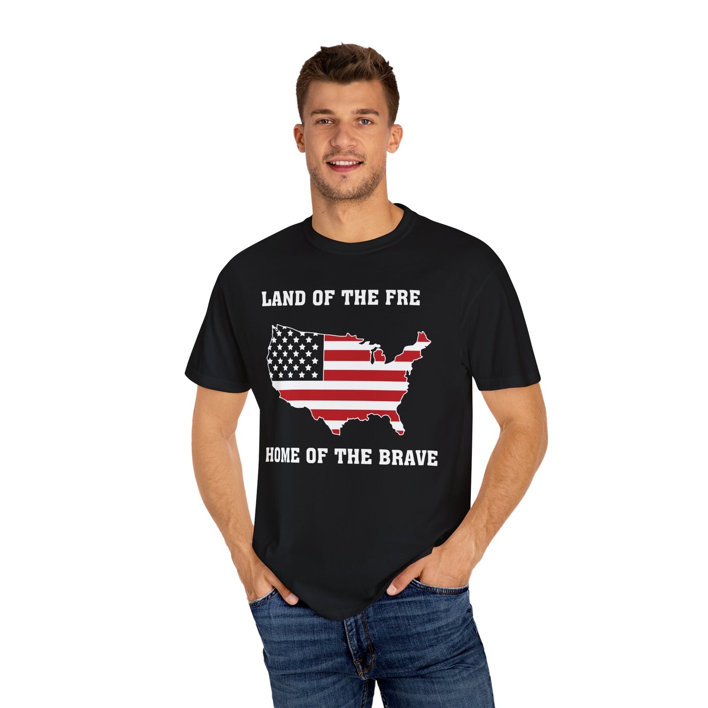 Patriotic T-Shirt, Land of the Free Tee, Home of the Brave Top, USA Pride Shirt, Unisex Independence Day Apparel, Casual American [...]