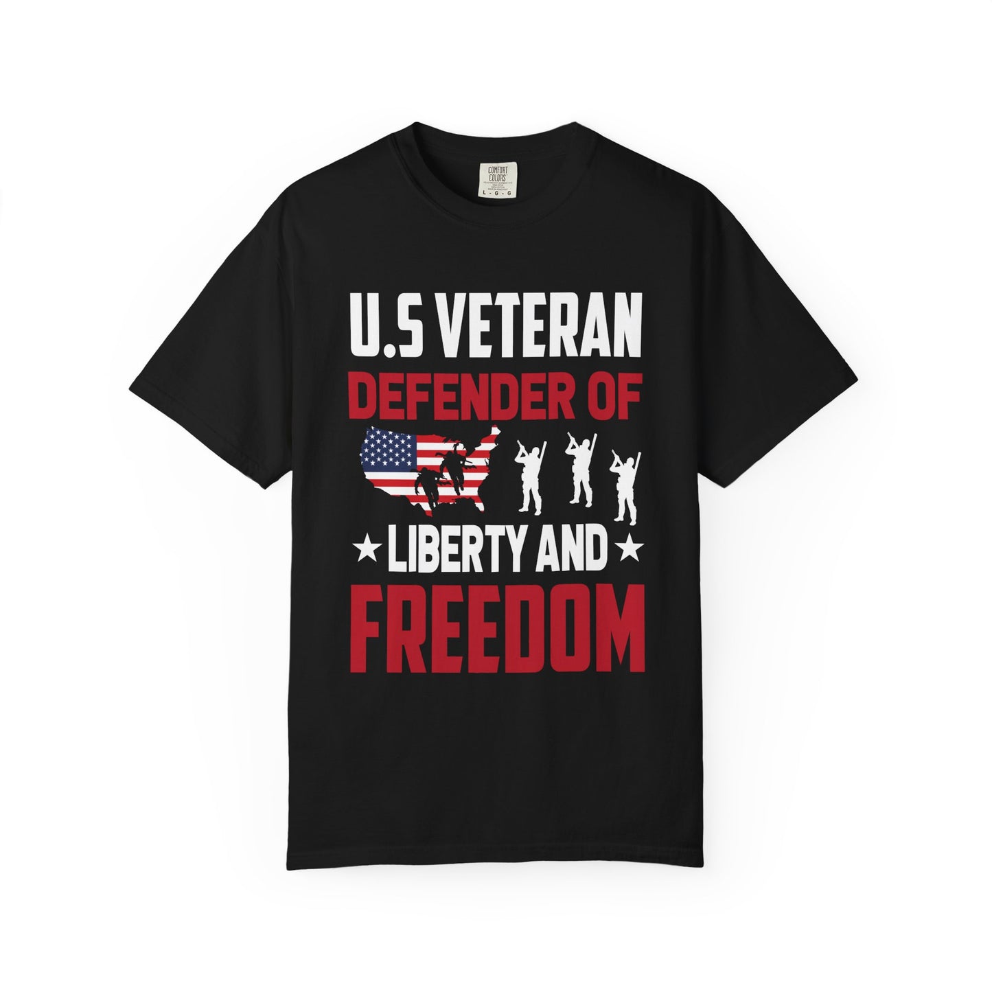Veteran Tribute T-Shirt - U.S. Veteran Defender of Liberty and Freedom, Military Pride Tee, Patriotic Gift, Independence Day Apparel, [...]