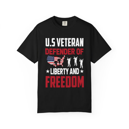 Veteran Tribute T-Shirt - U.S. Veteran Defender of Liberty and Freedom, Military Pride Tee, Patriotic Gift, Independence Day Apparel, [...]