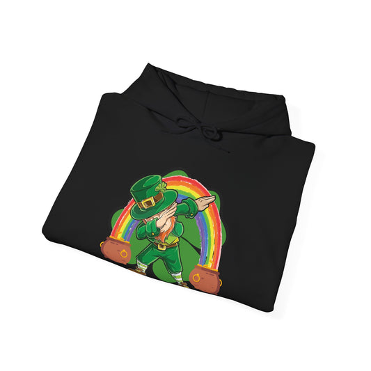 St Patrick's Day Leprechaun Hoodie, Unisex Sweatshirt for Irish Celebration, Cozy Gift, Rainbow Hoodie, Lucky Charm Apparel
