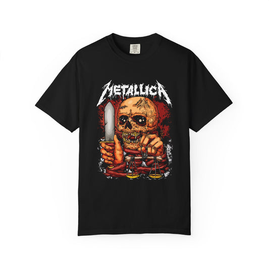 Metallica Skull T-Shirt, Unisex Rock Tee, Music Gift, Concert Apparel, Grunge Style, Casual Wear